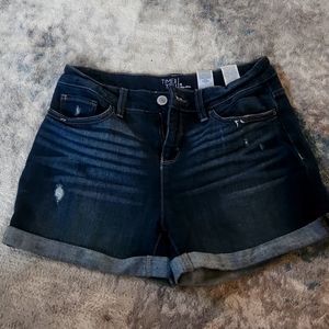 Jean mid rise shorts